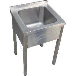 Umývací stôl, s jednodrezom 400x400x250 vonkajšie rozmery: 550x500x850 mm