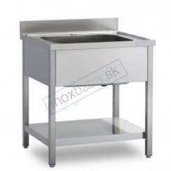 Umývací stôl, s jednodrezom DP 400x400x250 vonkajšie rozmery 500x550x850 mm
