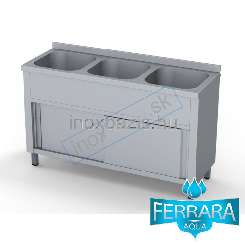 Umývacia skrinka s trojdrezom 400x400x300 vonkajšie rozmery: 1400x600x850